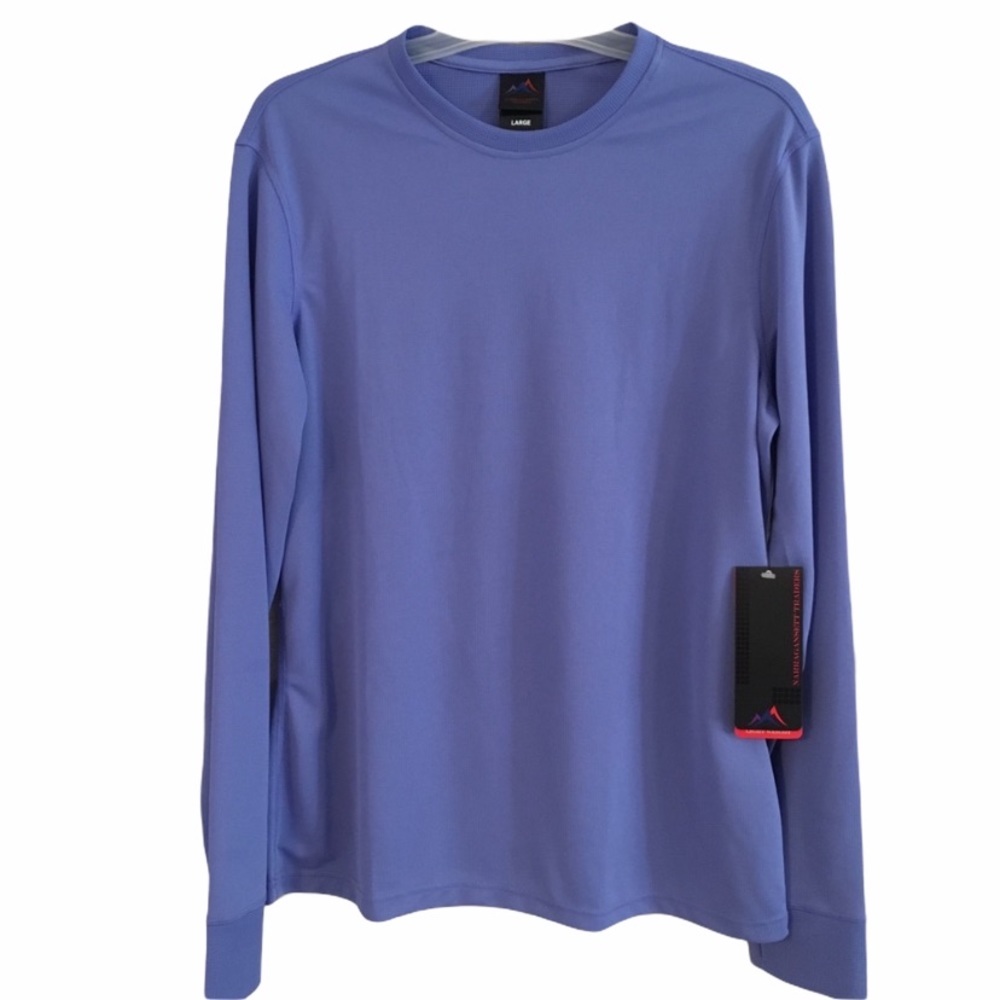 Narragansett Wickaway Long Sleeve Top Purple Activewear Thumb Holes NWT L